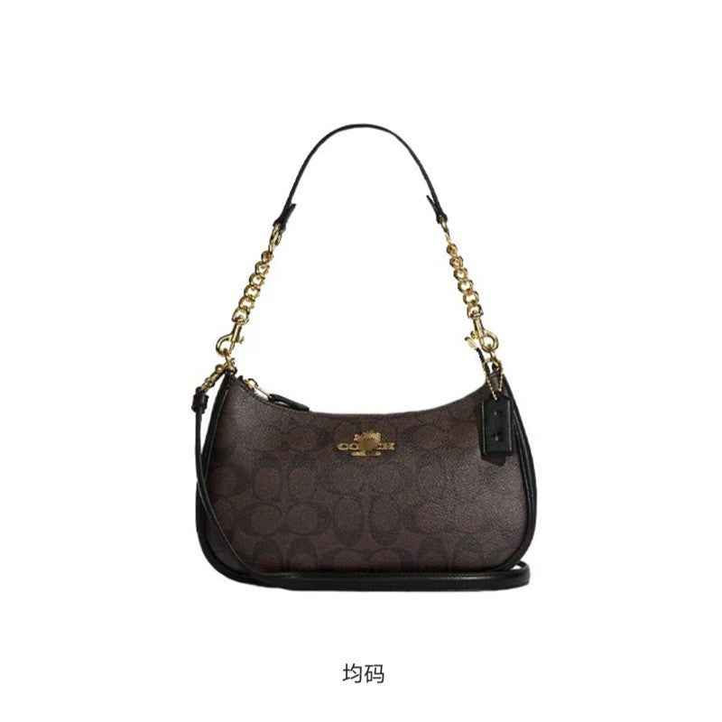 Monogram Crescent Shoulder Bag