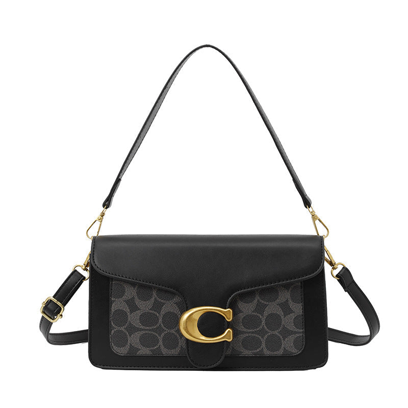 Patterned Flap Crossbody Bag