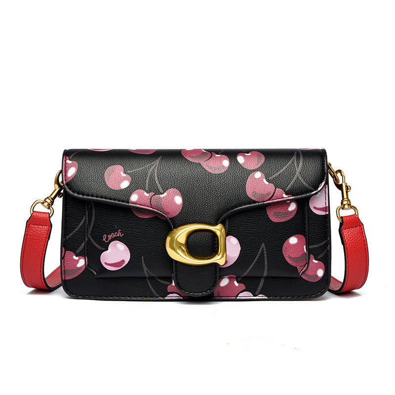 Printed Flap Crossbody Bag