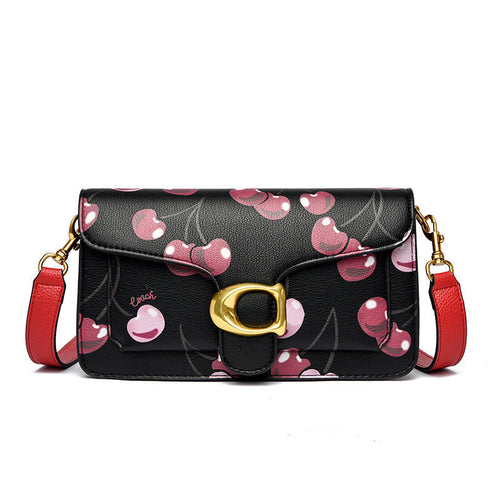 Printed Flap Crossbody Bag