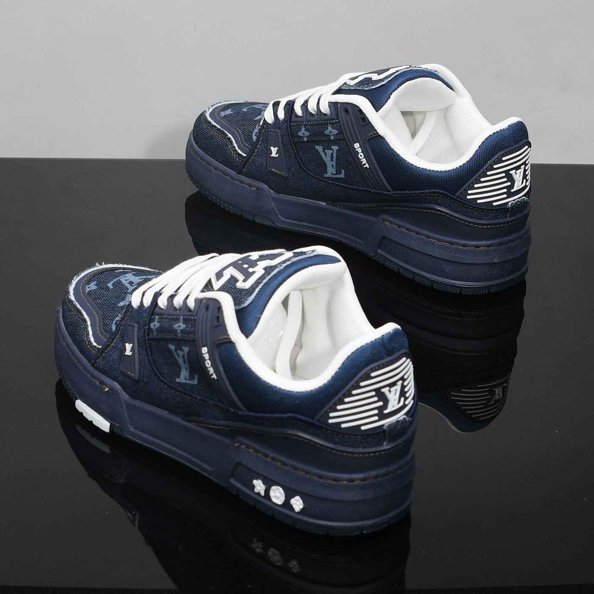 Men's Graphic Platform Sneakers
