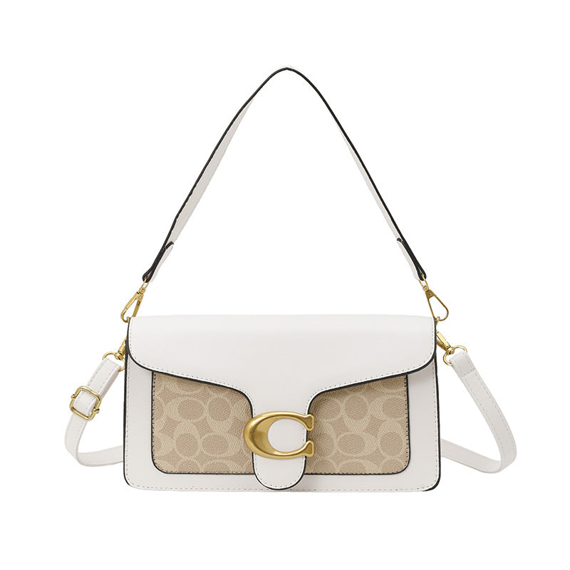 Patterned Flap Crossbody Bag