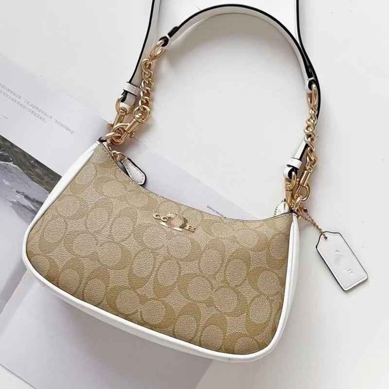 Monogram Crescent Shoulder Bag
