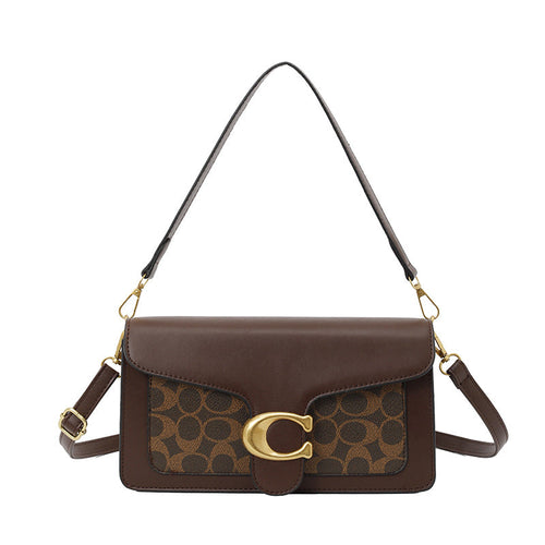 Patterned Flap Crossbody Bag