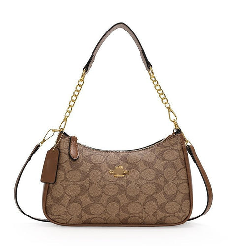 Monogram Crescent Shoulder Bag