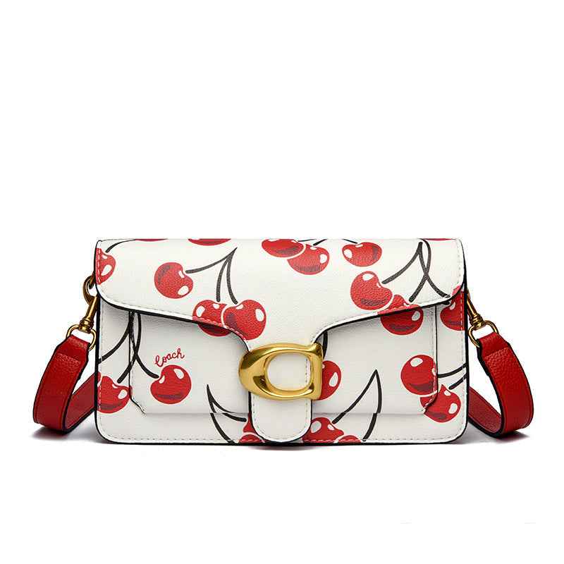 Printed Flap Crossbody Bag