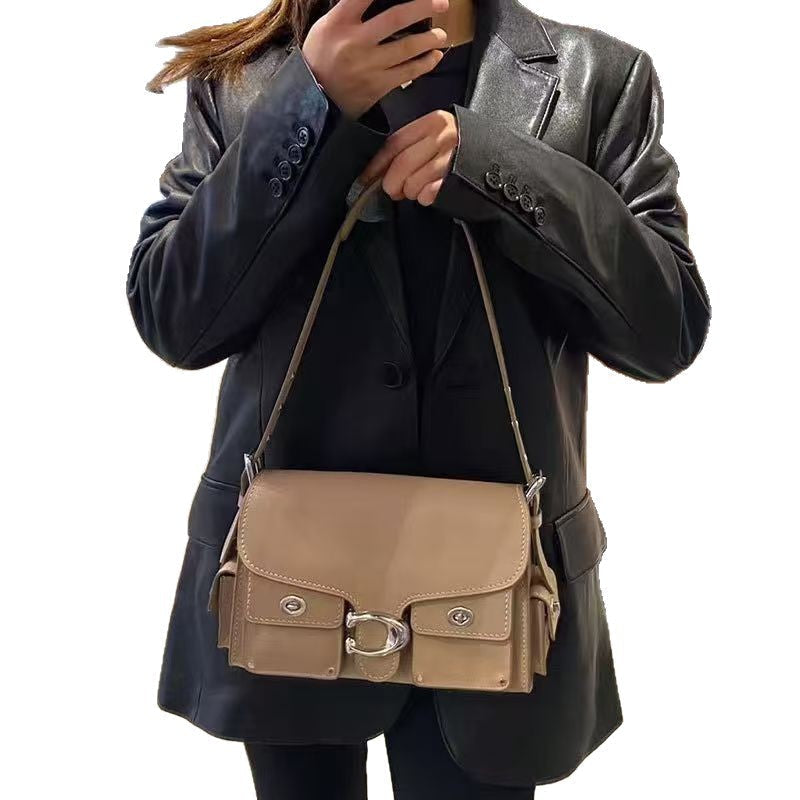 Buckle Flap Shoulder Bag