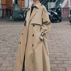 Belted Double-Breasted Trench Coat