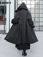 Oversized Hooded Trench Coat - Isabella Mae