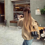 Cropped Double-Breasted Trench Coat