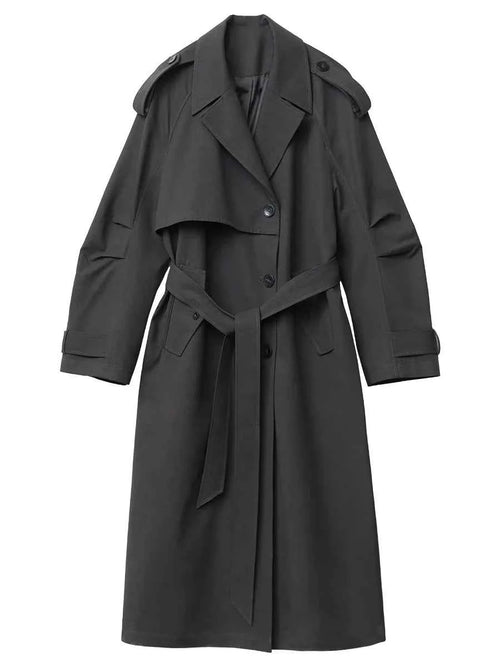 Longline Belted Trench Coat