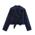 Belted Cropped Trench Coat