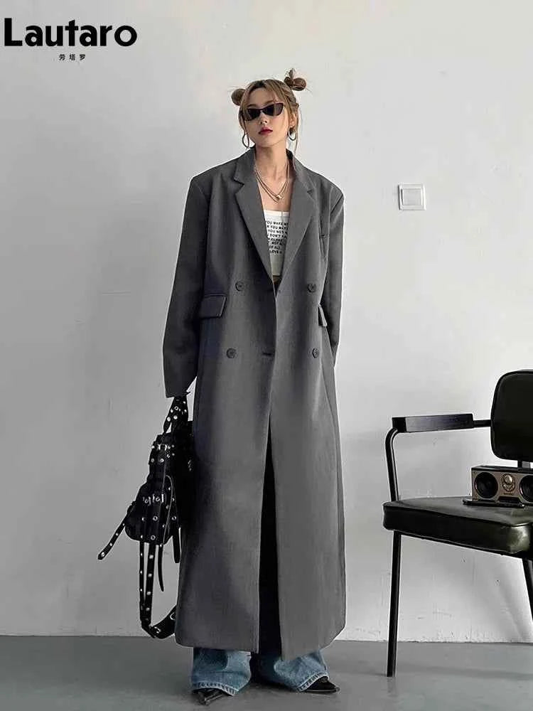 Oversized Double-Breasted Trench Coat