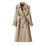Belted Double-Breasted Trench Coat - Isabella Mae