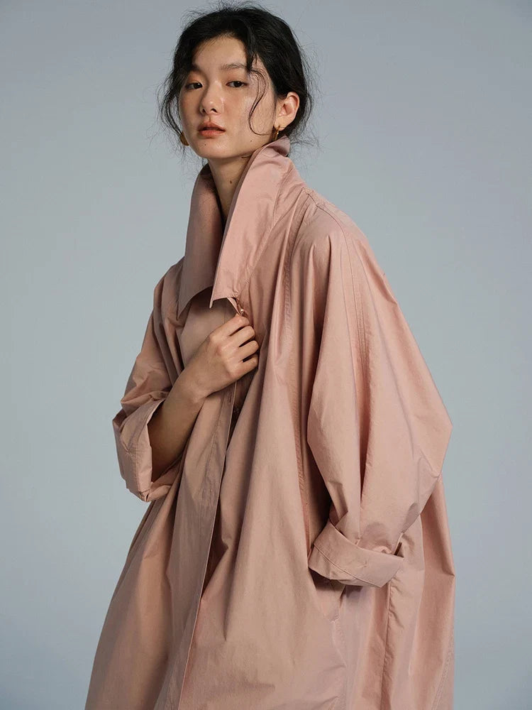 Oversized Lightweight Trench Coat - Isabella Mae