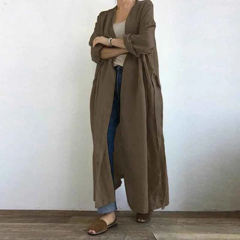 Oversized Cotton Trench Coat