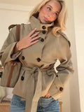Short Belted Trench Coat - Isabella Mae