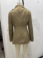 Military Stand Collar Field Jacket - Isabella Mae
