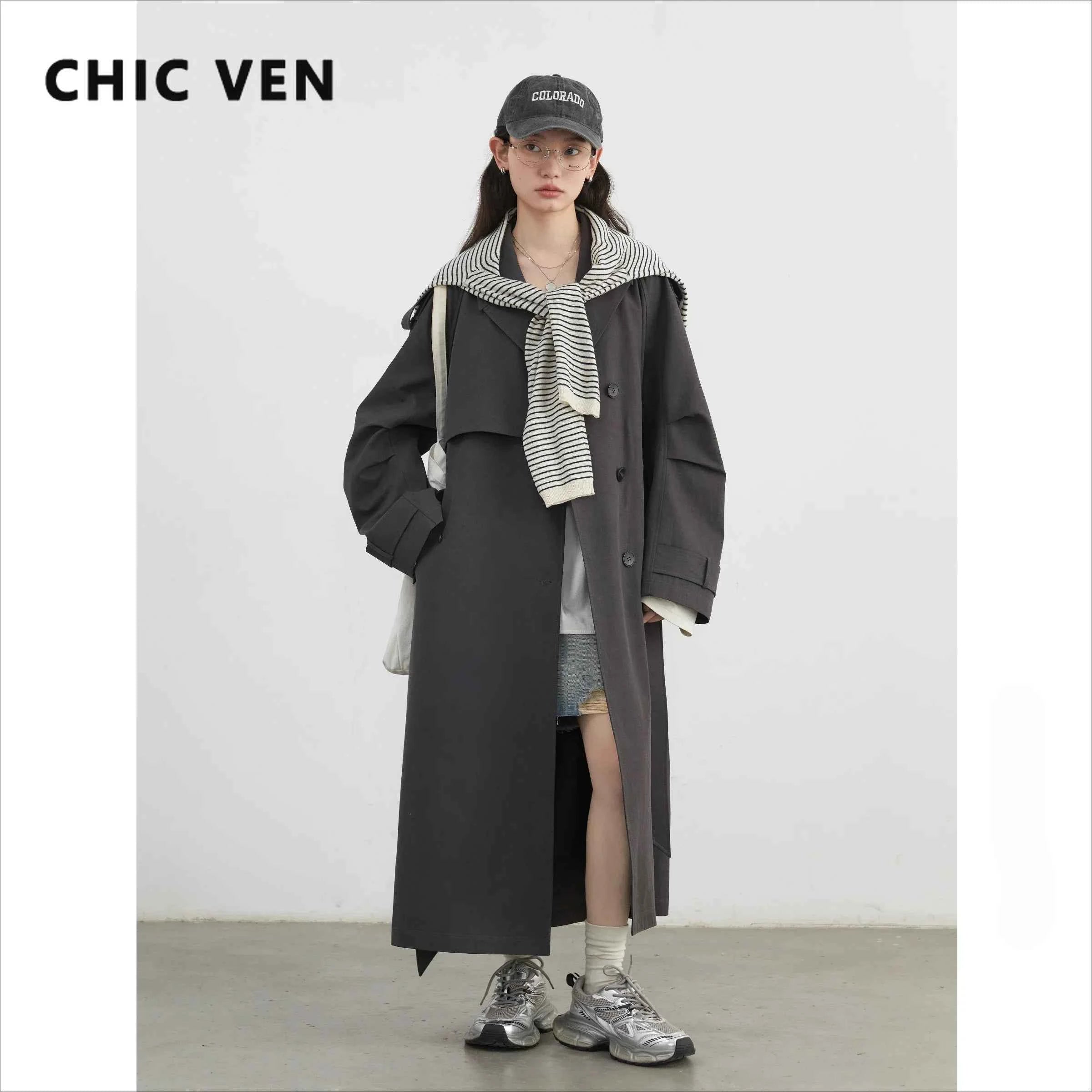 Longline Belted Trench Coat