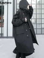 Oversized Hooded Trench Coat - Isabella Mae