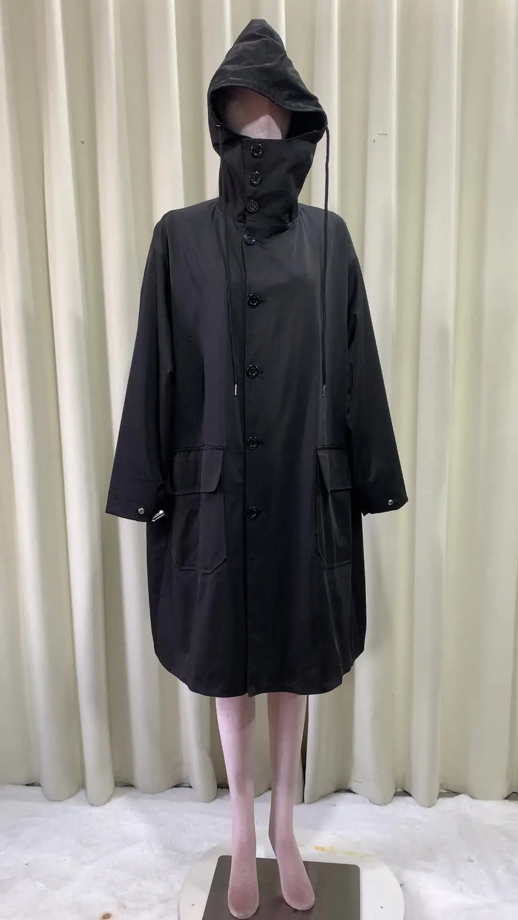 Oversized Hooded Trench Coat - Isabella Mae
