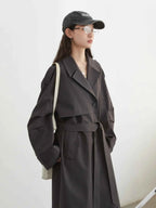 Longline Belted Trench Coat