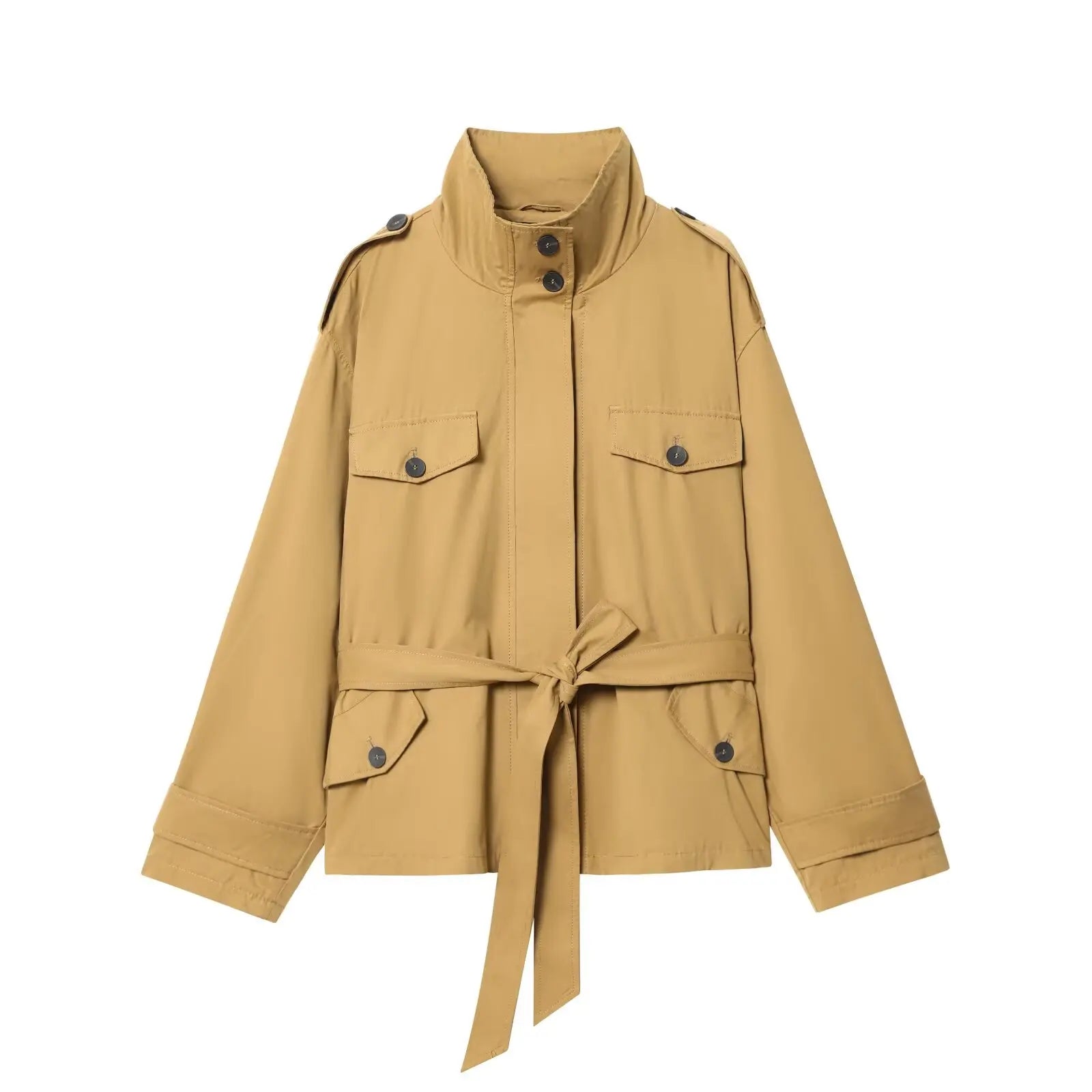 Belted Utility Jacket & Mini Skort Set - Isabella Mae