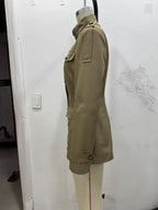 Military Stand Collar Field Jacket - Isabella Mae