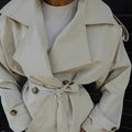 Belted Short Trench Jacket