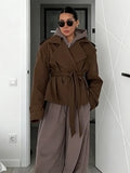 Belted Double-Breasted Trench Jacket - Isabella Mae