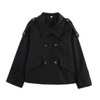 Belted Cropped Trench Coat