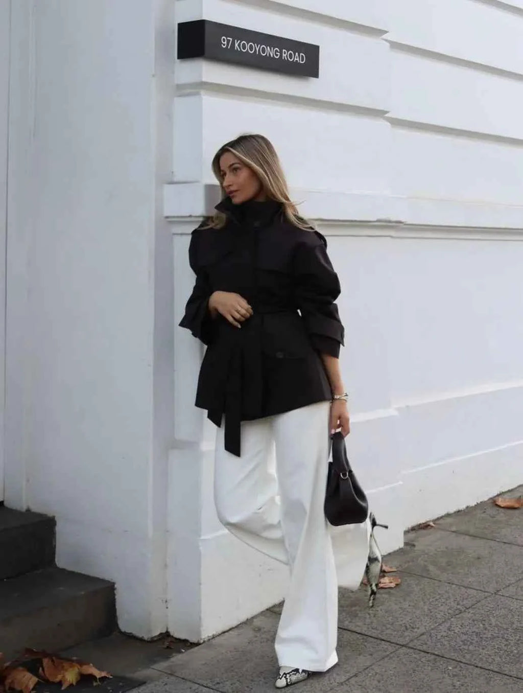 Belted Short Trench Jacket