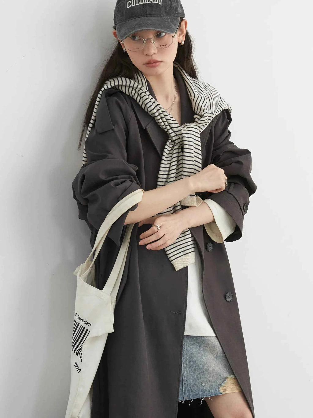 Longline Belted Trench Coat