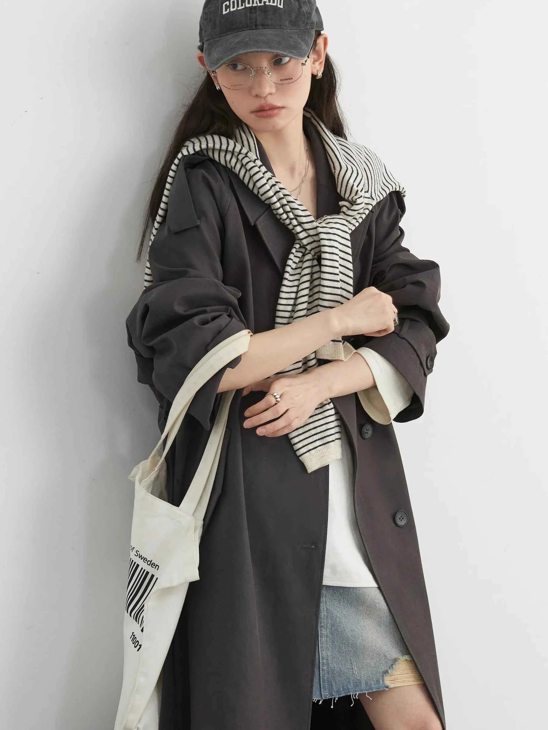 Longline Belted Trench Coat