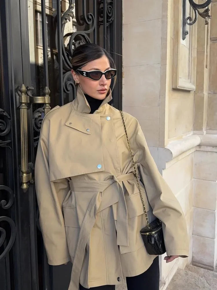 Belted Utility Trench Jacket - Isabella Mae