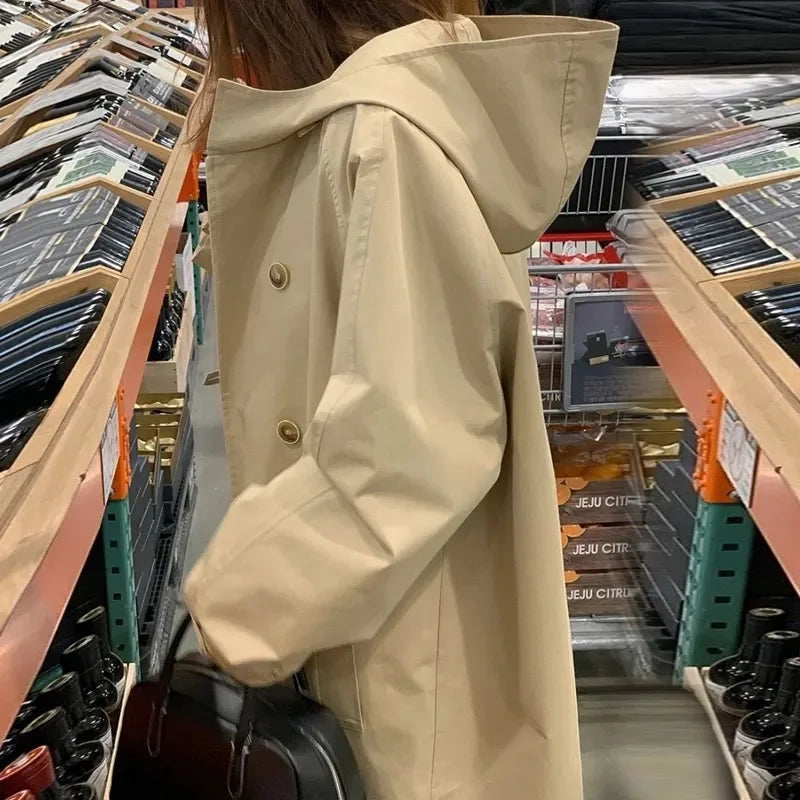 Relaxed Hooded Trench Coat - Isabella Mae