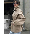 Belted Cape Trench Coat