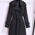 Belted Double-Breasted Trench Coat