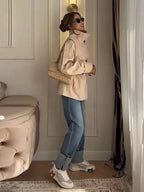 Belted Cropped Trench Jacket - Isabella Mae