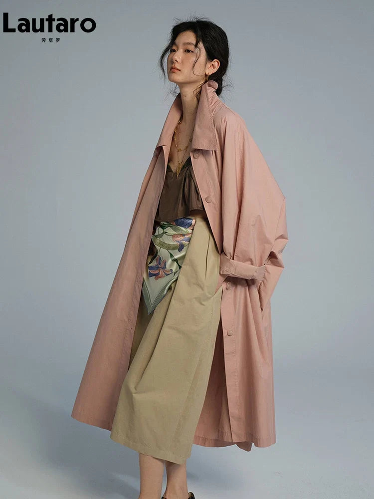 Oversized Lightweight Trench Coat - Isabella Mae