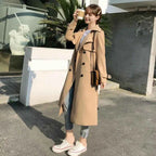 Belted Double-Breasted Trench Coat