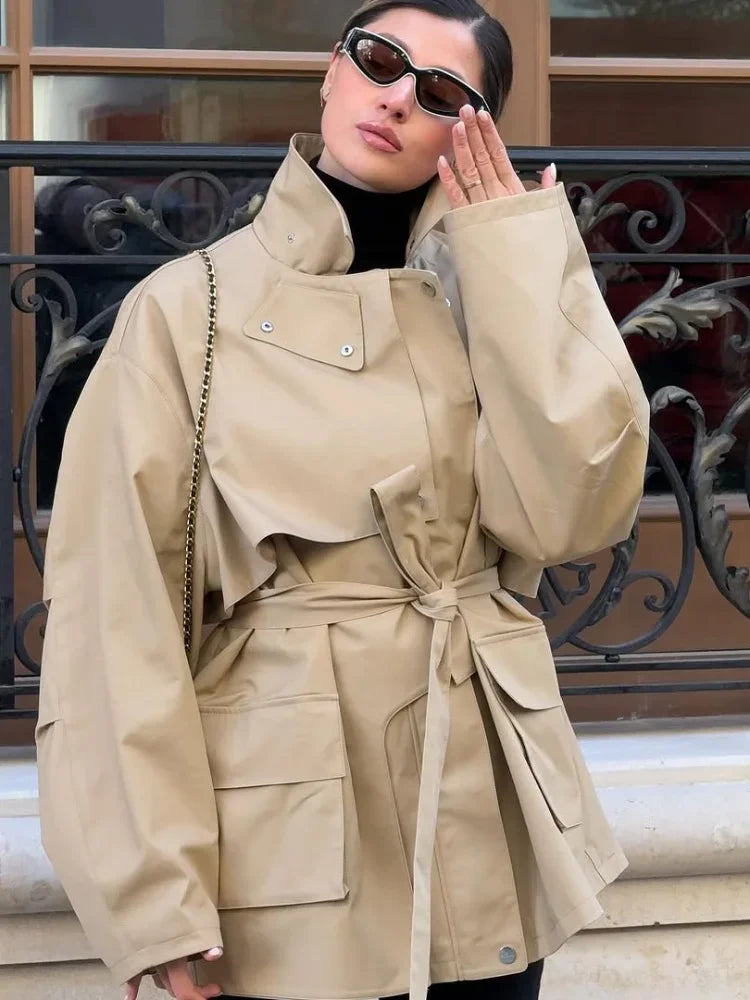 Belted Utility Trench Jacket - Isabella Mae