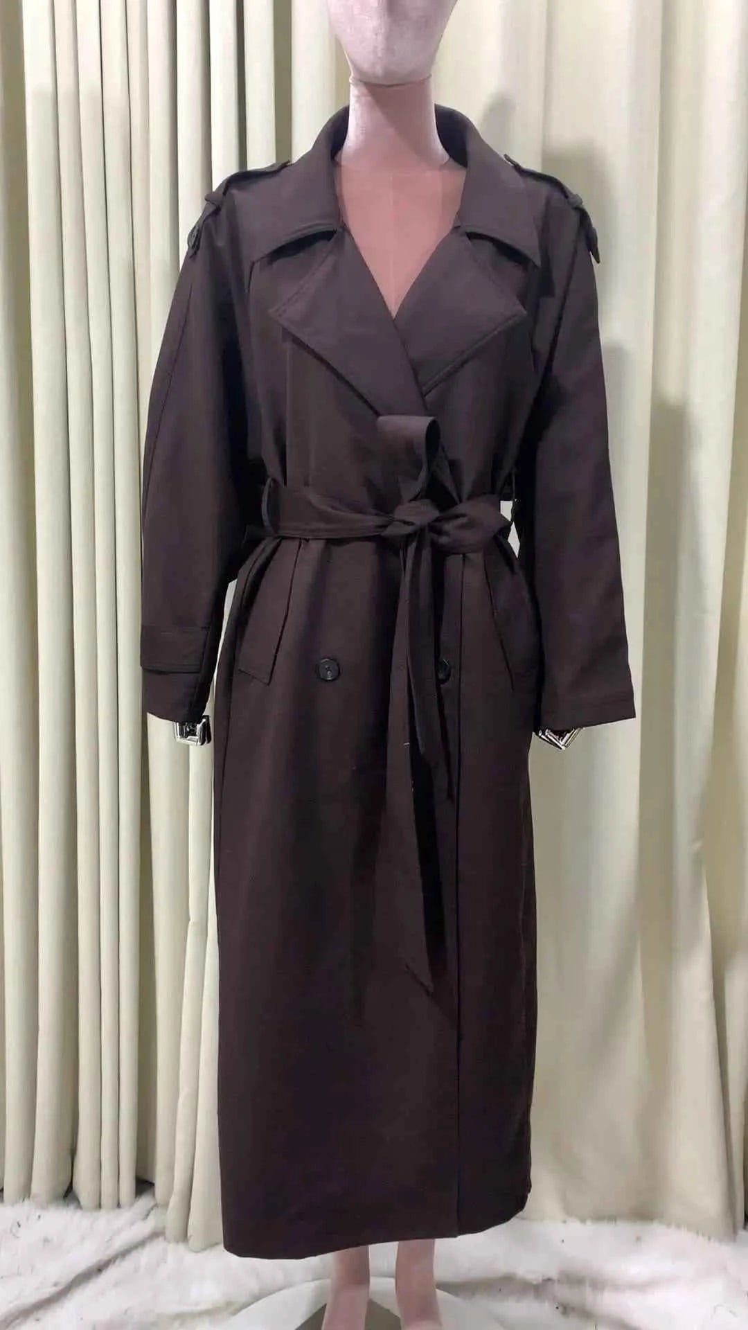Oversized Belted Trench Coat