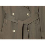 Belted Double-Breasted Trench Coat