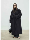 Oversized Double-Breasted Trench Coat