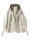 Hooded Belted Trench Coat