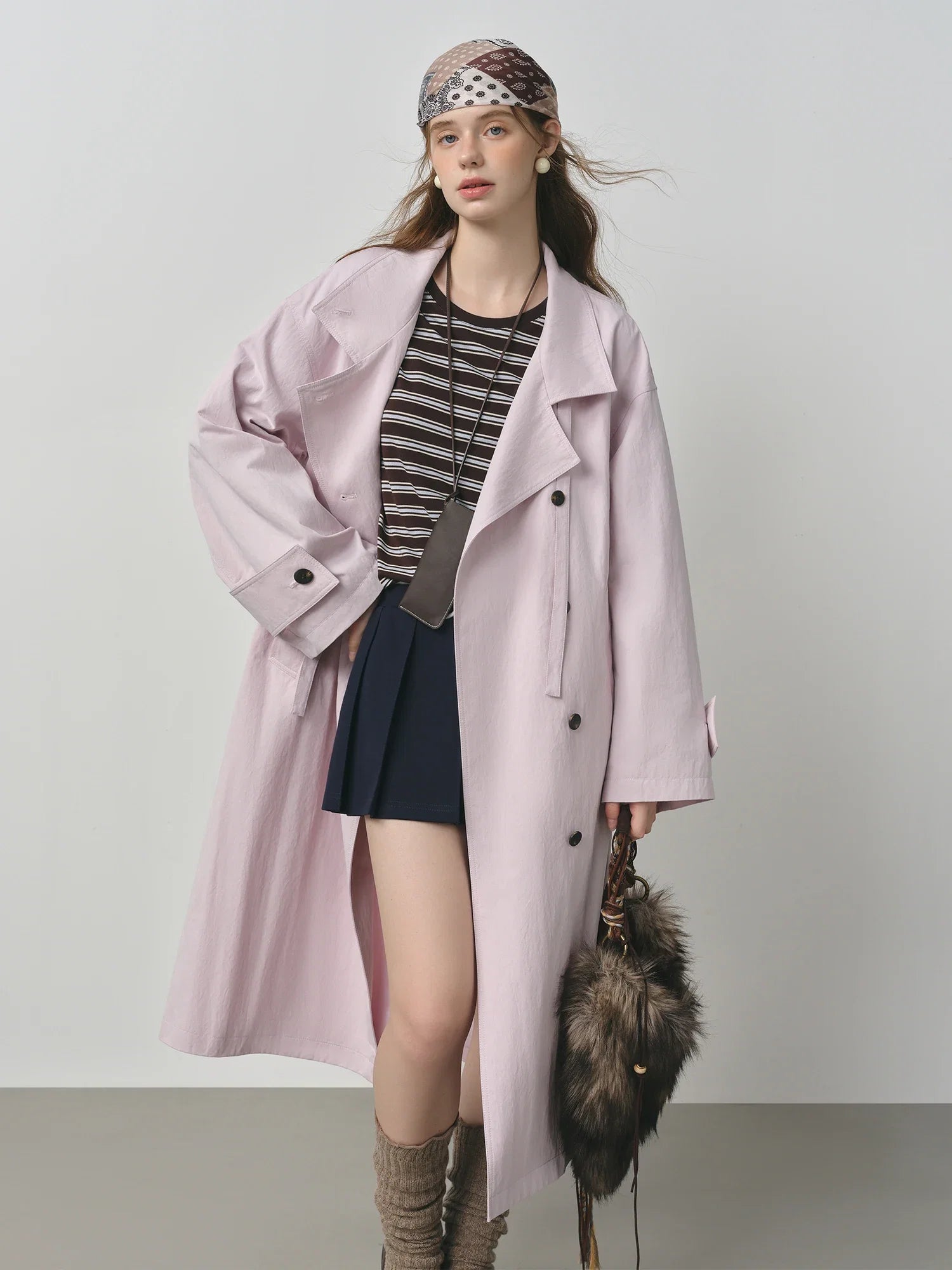 Oversized Longline Trench Coat - Isabella Mae