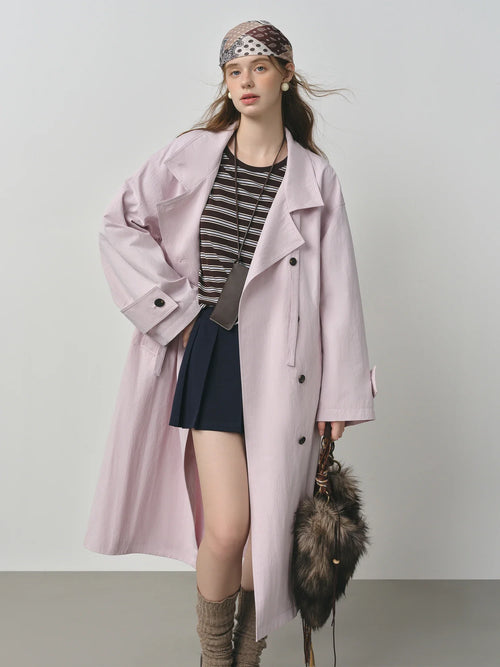 Oversized Longline Trench Coat