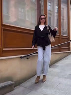 Cropped Belted Trench Jacket - Isabella Mae