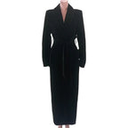 Velvet Belted Trench Coat - Isabella Mae
